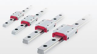 Minirail-Profilführungen sind ungewöhnlich aufgebaut, robust und arbeiten präzise. Wie der Hersteller betont, können sie mit 5 m/s verfahren werden und widerstehen auch hohen Beschleunigungswerten bei geringer Hubpulsation. (Bild: Schneeberger)