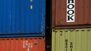 Container ohne Chassis? Der Vermieter von Container-Chassis Paul Günther AG hat Insolvenzantrag gestellt. Bild: DB (Archiv: Vogel Business Media)