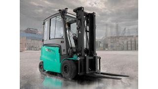 Mit den Geräten der EDiA-EX-Reihe präsentiert Mitsubishi Forklift Trucks eine neue Reihe von Elektrogabelstaplern mit Tragfähigkeiten von 2,5 bis 3,5 Tonnen. (Mitsubishi)