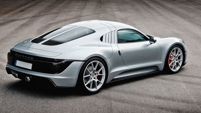 Das Modell mit Rennsportaufmachung und Achtzylinder diente als eine Art Vorgänger für den heutigen 718 Cayman GT4. (Porsche)