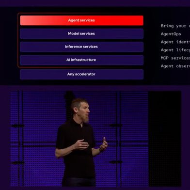 Red-Hat-CTO Chris Wright erläutert am 12. Mai 2026 auf dem „Red Hat Summit“ in Atlanta die erweiterten Funktionen für KI-Agenten in „Red Head AI Enterprise 4.3“. (Bild: Red Hat / Youtube)