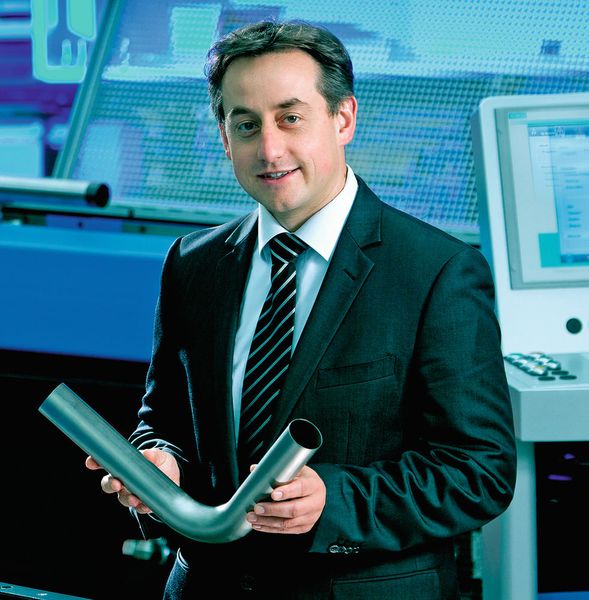 „Auf dem Rohrbearbeitungssektor lässt sich ein deutlicher Trend hin zur vernetzten Fertigung erkennen“, sagt Dr. Christian Gerlach, Geschäftsbereichsleiter Pipe Bending Systems bei Tracto-Technik.  (Bild: Tracto-Technik)