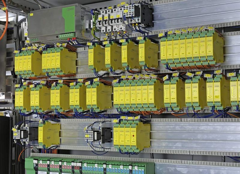 6 Die kompakten PSR-Sicherheitsrelais  reduzieren den Platzbedarf im Schaltschrank. (Archiv: Vogel Business Media)