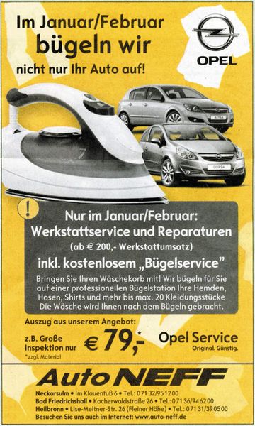 Zwei Monate lang bügelte Auto Neff die Wäsche der Servicekunden — ab einem Werkstattumsatz von 200 Euro. (Archiv: Vogel Business Media)