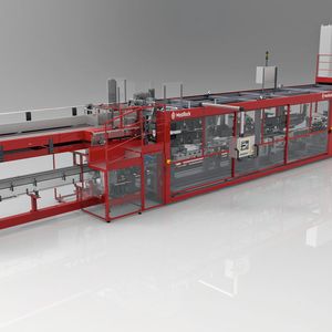 Umrüsten per Mausklick: Innerhalb der Verpackungslinie haben die Ingenieure von West Rock einen immer höheren Anteil bislang mechanisch ausgeführter Funktionen in die Software verlagert.
