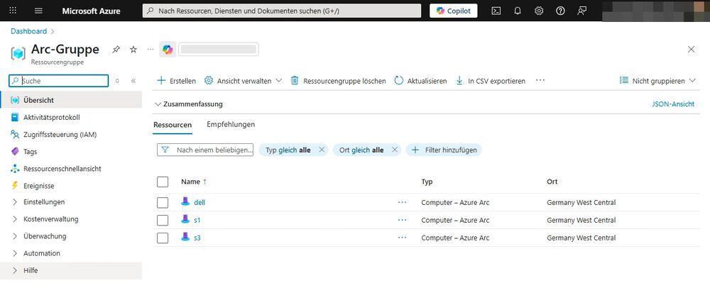 Lokale Windows-Server aus der Cloud überwachen mit Azure Arc || Bild 3 / 7