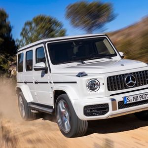 Auch für Ausflüge auf unbefestigtem Terrain bietet der Mercedes-AMG G 63 souveränes Rüstzeug.(Bild:  Mercedes)