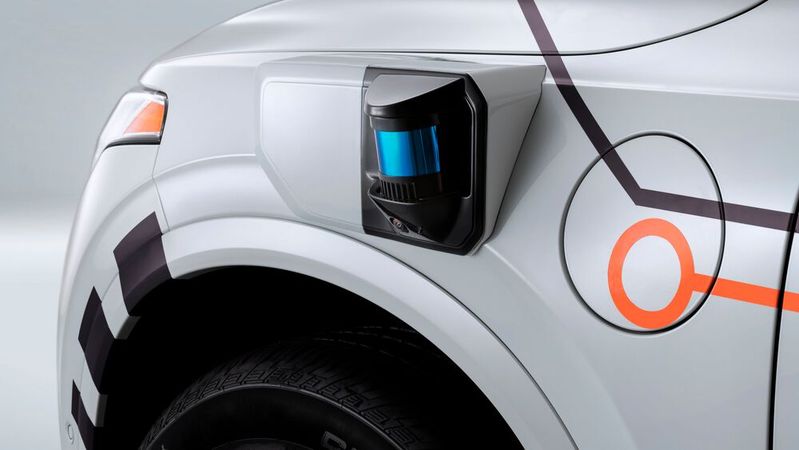 Der chinesische Fahrdienstleister Didi will offenbar künftig selbst Elektroautos bauen. Im Bild: Ein Detail eines automatisiert fahrenden Volvo XC90, den Didi in einer Testflotte eingesetzt hat. Der chinesische Fahrdienstleister Didi will offenbar künftig selbst Elektroautos bauen. Im Bild: Ein Detail eines automatisiert fahrenden Volvo XC90, den Didi in einer Testflotte eingesetzt hat.