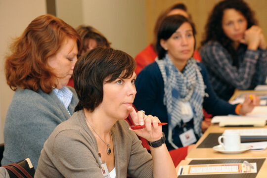 In den Workshops des Unternehmerinnenkongresses arbeiten die Teilnehmerinnen in kleinen Gruppen. (Mack)