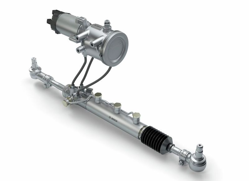 Im Bereich Lenkung zeigt Bosch neue Lösungen für aktuelle und zukünftige Nutzfahrzeuganwendungen.(Bild:  Bosch)
