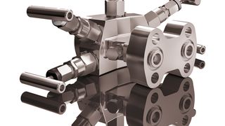 5-fach Ventilblock der neuen ISO FE - Serie (Bild: Armaturenfabrik Franz Schneider)