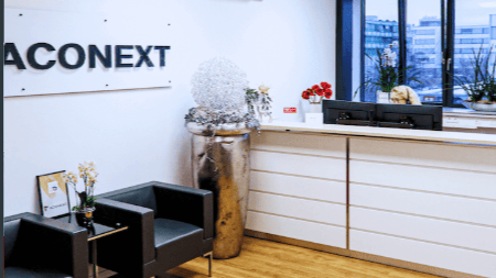 Aconext-Standort in Stuttgart. Der Entwicklungsdienstleister hat Apex Engineering gekauft.(Bild:  Aconext)