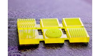3D-Druck liefert Mikronadel-Arrays für empfindliche, mikroskalige Biosensoranwendungen, bei denen Präzision von größter Bedeutung ist. (Bild: Boston Micro Fabrication (BMF))