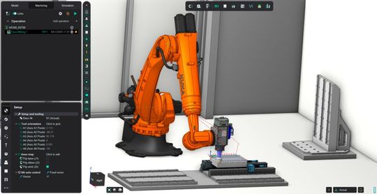 Ency supports DAMRC in linking robot programming with kinematic analysis and process preparation for robotic machining research.(Source:  Ency)