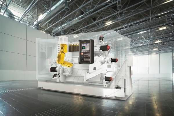 The Field System from Fanuc is just one example of how machines of any kind can be connected by means of an interactive web.  (Messe Stuttgart)
