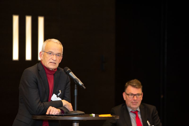 Hartmut Beuß, CIO von Nordrhein-Westfalen und Beauftragter der Landesregierung für Informationstechnik, befasste sich in seinem Impulsstatement mit den Prinzipien der Digitalen Souveränität  (Gaby Ahnert – Eventfotograf)