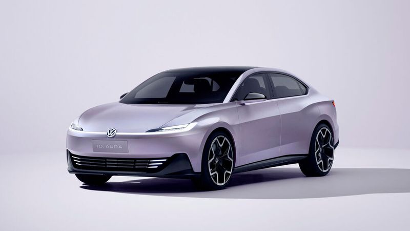 Der ID Aura von FAW-Volkswagen nutzt erstmals die neue Compact Main Platform (CMP). (Bild: VW)