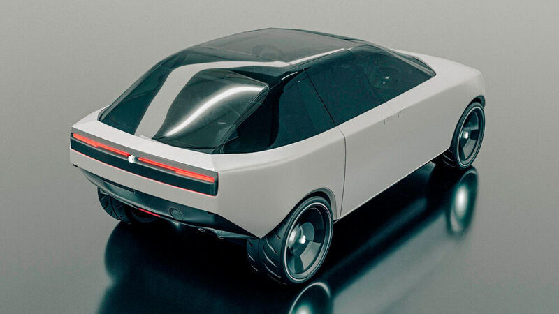 ... Renderings von einem möglichen Apple-Car erstellt. (Vanarama)