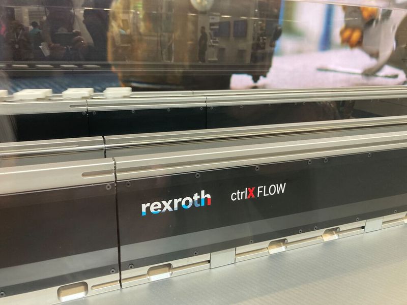 Das lineare Motion-System ctrlX FlowHS von Bosch Rexroth ist Teil des Automatisierungsbaukasten ctrlX Automation. (Bild: Stefanie Michel)