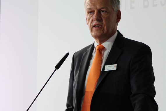 Nordanex-Chef Ralph Warmbold bei der Eröffnungsrede