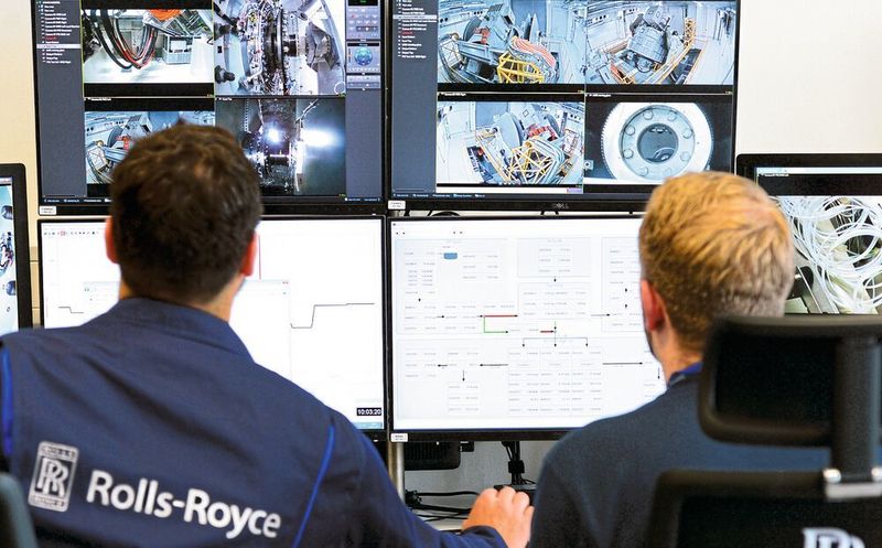 RDDS.NG permet de surveiller et de piloter minutieusement le banc d'essai LPGTS Rolls-Royce sur le plan visuel et informatique à l'aide de nombreuses caméras.  (Steffen Weigelt/Rolls-Royce)