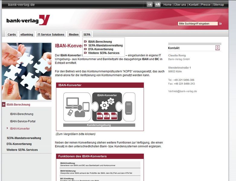 Dieser IBAN-Konverter nutzt Daten und Updates der Bundesbank. (Bild: Bank-Verlag)