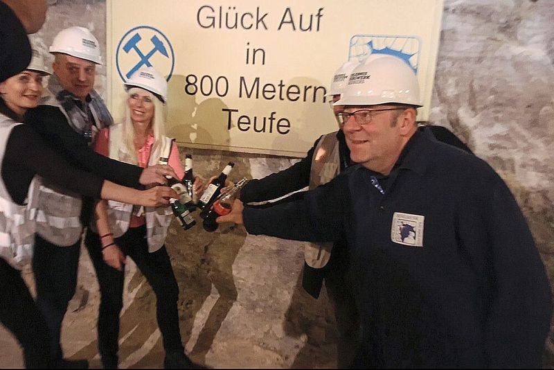 Der Verband Deutscher Werkzeug- und Formenbauer an seinem absoluten Tiefpunkt - in 800 m Teufe (unter der Erdoberfläche). (Bild: Maschinenmarkt)