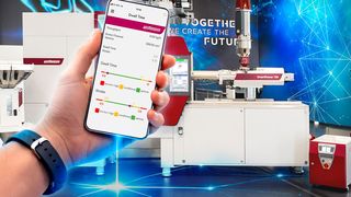 Die Wittmann-Gruppe hat die App „WiAssist“ optimiert, damit der Praktiker es beim Spritzgießem noch leichter hat, Zeit zu sparen ... (Bild: Wittmann-Gruppe)