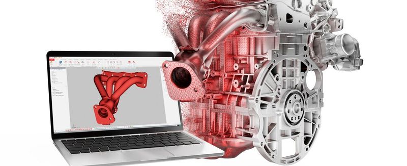 Mit Geomagic Design X von Hexagon lassen sich aus 3D-Scans schnell vollständig bearbeitbare, parametrische CAD-Modelle erstellen.(Bild:  Hexagon)