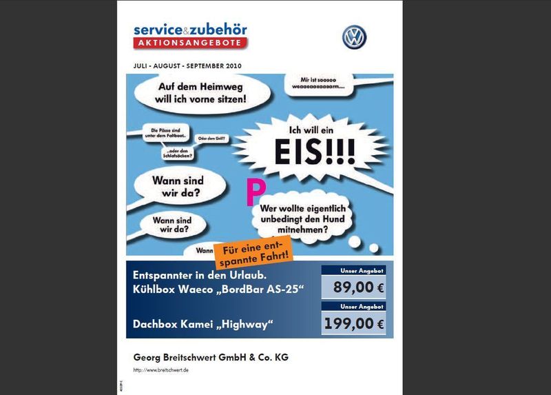 Mit witzigen Motiven arbeitet das Autohaus auch bei der Zubehörwerbung. (Archiv: Vogel Business Media)