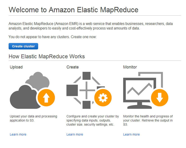 Auch in Amazon Web Services können Unternehmen einen Hadoop-Cluster erstellen. (Bild: T. Joos)