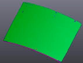 Bild 7: Scan der Werkzeugoberfläche nach 10 Autoclavzyklen zum Vergleich mit der Basismessung.(Bild:  Sabic)