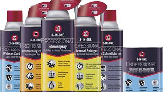 3-in-one Professional heißt eine Produktgruppe der WD-40 Company, die sechs neue Produkte für Reparatur, Wartung und Instandhaltung umfasst. Bild: WD-40 Company (Archiv: Vogel Business Media)