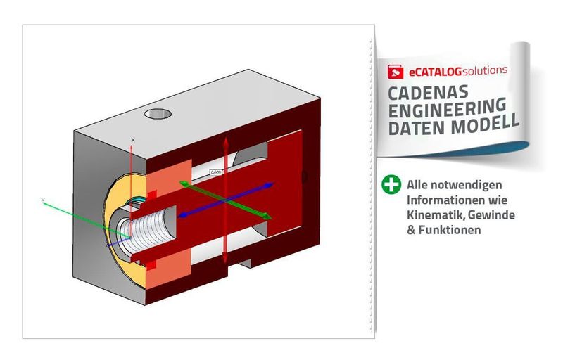 Die 3D-CAD-Modelle in den Elektronischen Produktkatalogen von Cadenas verfügen über alle Informationen, die Ingenieure und Konstrukteure benötigen, um eine qualifizierte Entscheidung üer den Einsatz von Komponenten treffen zu können. (Cadenas)