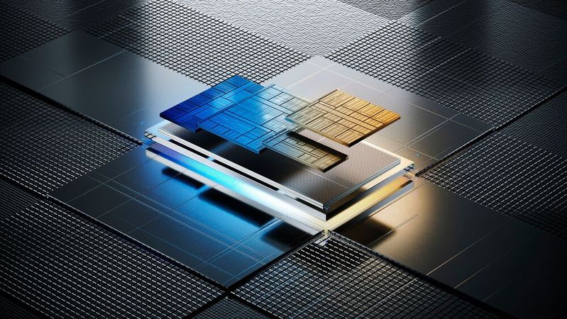 Seit das Verfahren gegen Intel 2009 angestrengt wurde, ist viel passiert: Der Konzern hat seine Technologieführerschaft für Chip-Herstellungsverfahren an TSMC verloren, angekündigte Produkte teilweise nur mit enormer Verspätung eingeführt und einen strategischen Zickzackkurs mit mehreren Personalwechseln an der Spitze gefahren. Erst seit Pat Gelsinger Anfang 2021 das Ruder übernommen hat, scheint Intel wieder in der Spur zu sein. Das Unternehmen investiert massiv in Fertigungsanlagen und zukunftsträchtige Technologien – etwa für das Zusammensetzen komplexer System-on-a-chip-ICs aus einzelnen Chiplets (im Bild der neuste Core-Ultra-Prozessor).(Bild:  Intel Corporation)