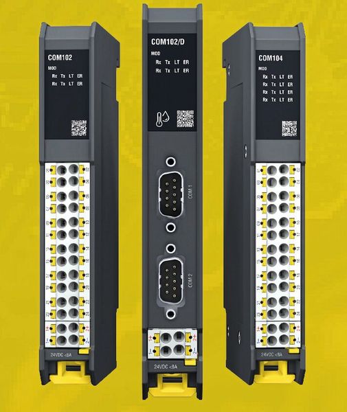 With the COM104, COM102 and COM102/D modules, Bachmann Electronic offers an answer to the question of how serial connections can still be efficiently embedded in modern automation concepts today. (Image:Bachmann Electronic)