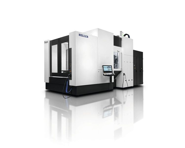 Pünktlich zur AMB 2024 hat Heller die neue Generation der 5-Achs-Baureihe mit der F 8000 nach oben erweitert. (Bild: Heller)
