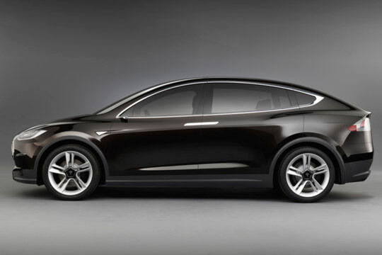 In Los Angeles stellte der Elektroauto-Pionier das Modell X vor. (Tesla)