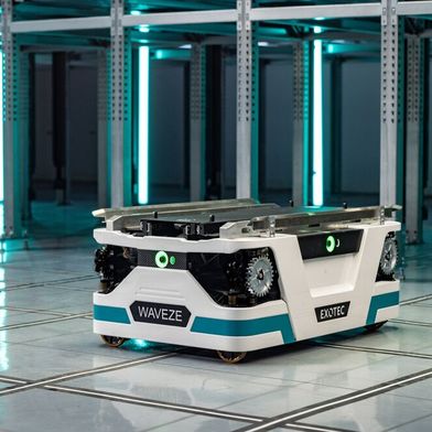 Roboter von Exotec sind für präzise Behälterbewegung und optimierte Raumnutzung konzipiert. (Bild: Exotec)