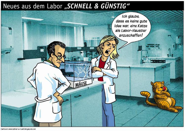 Übersicht unserer Bildergalerien (Comic: www.rainer-e-ruehl.blogspot.com) (Bild: LABORPRAXIS/Rühl)