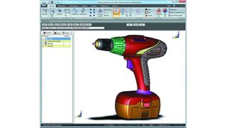 Akkuschrauber, dessen CAD-Daten mit Kubotek Keyview visualisiert wurden.  (Bild: K2D-Keytodata)