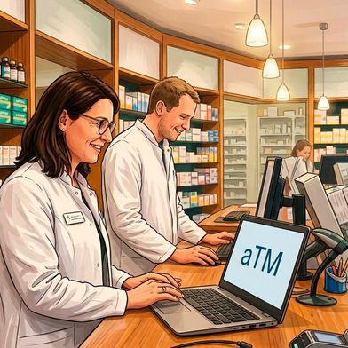 Die Apotheken weiten ihre Gesundheitsservices aus und bieten nun auch assistierte Telemedizin (aTM) an. (Bild: Gemini / KI-generiert)