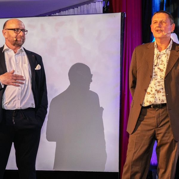Anton Thoma (l.) und Hans Franzl (beide brainworks) eröffneten die Feierlichkeiten. (© Sabine Franzl)
