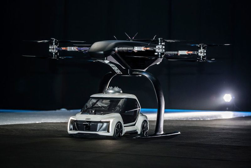 Die Flugtaxis sollen in Zukunft vor allem Stadtbewohner ansprechen.  (Audi)