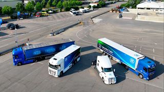 Auch der Lkw-Verkehr soll elektrifiziert werden. (Bild: ZF)