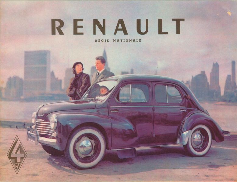 Französisches Volksauto für die Nachkriegszeit – Der charmante, kleine Renault 4 CV wurde 1946 eingeführt und entwickelte sich zum Exporterfolg. (Bild: Renault)
