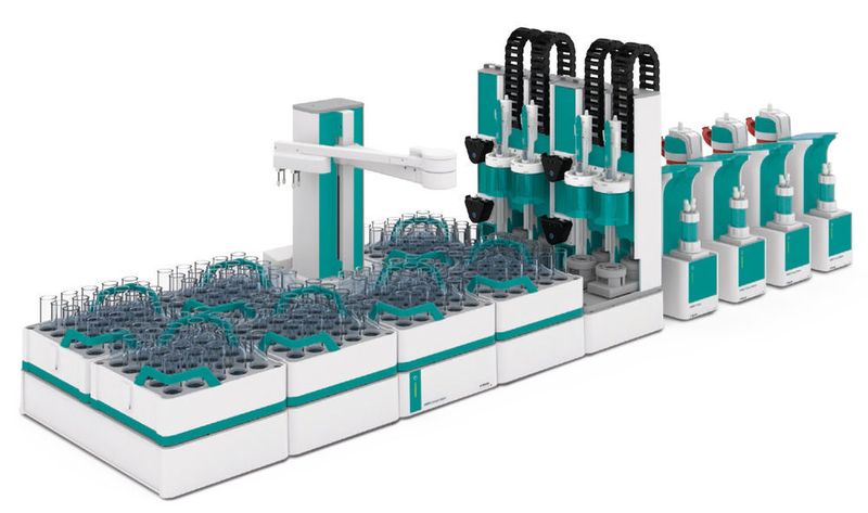 Das modulare Konzept erlaubt den Ausbau zur vollautomatischen Analyse von 175 Proben an vier Arbeitsstationen. (Metrohm)