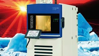 Das Prüfraumvolumen des steckerfertigen Temperaturschock-Prüfschranks TS 60 beträgt 60 l.  Bild. Weiss Umwelttechnik (Archiv: Vogel Business Media)