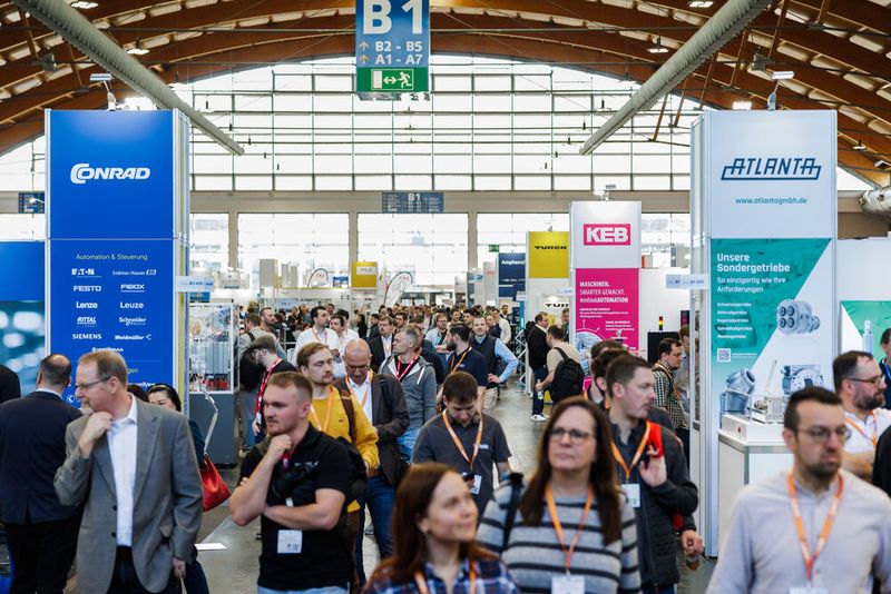 Die all about automation in Friedrichshafen wächst: Sowohl bei der Besucherzahl als auch bei der Anzahl der Aussteller hat die Automationsplattform am Bodensee um mehr als 20 Prozent zugelegt. (Bild: Easyfairs)