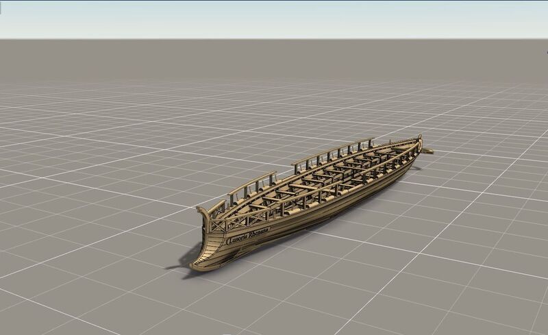 3D-Rekonstruktion: Strukturierter Aufbau des Schiffs. (Bild: Hochschule Trier)